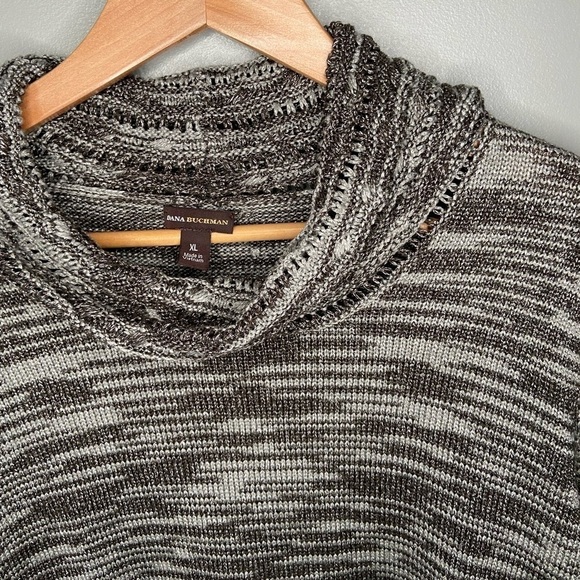Dana Buchman Space Dye Knot Funnel Neck - Picture 3 of 8